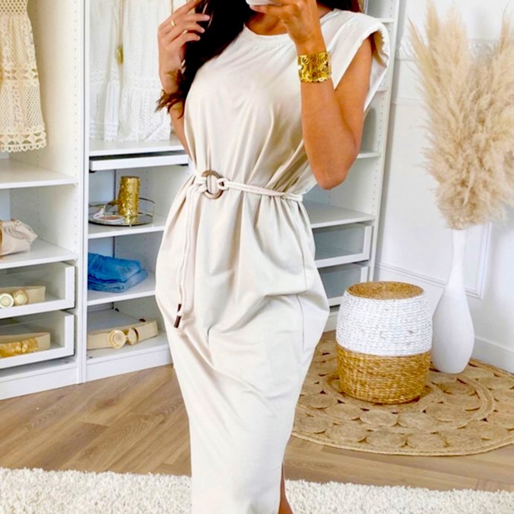 Padded T-shirt Dress